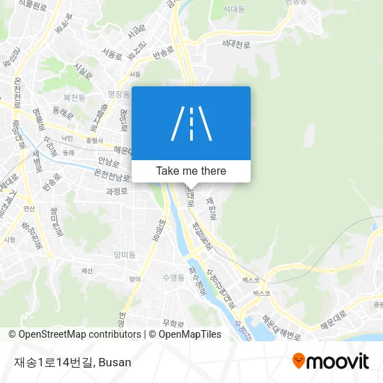 재송1로14번길 map