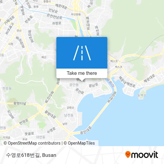 수영로618번길 map