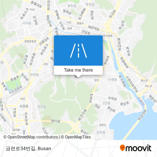 금련로34번길 map