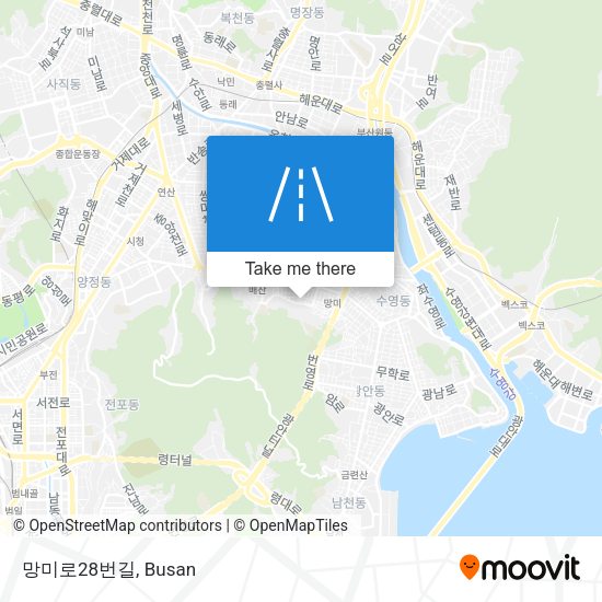 망미로28번길 map
