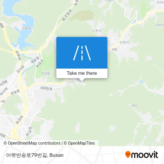 아랫반송로79번길 map