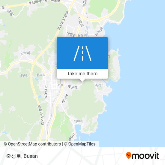 죽성로 map