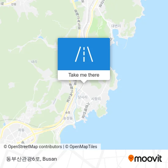 동부산관광6로 map
