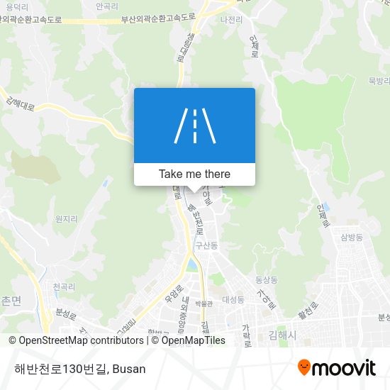 해반천로130번길 map
