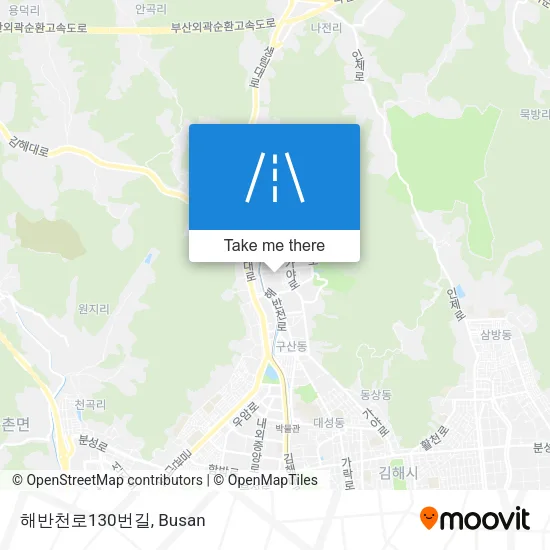 해반천로130번길 map