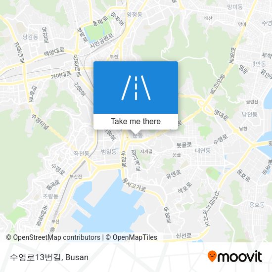 수영로13번길 map