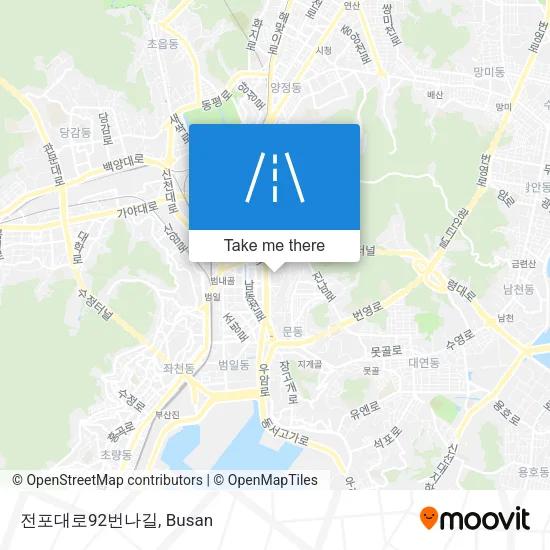 전포대로92번나길 map