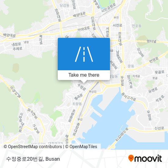 수정중로20번길 map