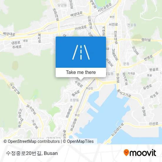수정중로20번길 map