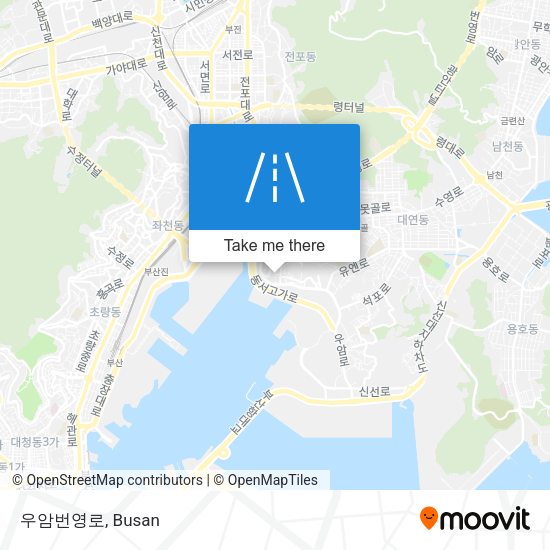 우암번영로 map