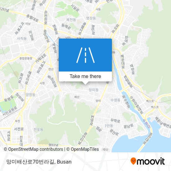 망미배산로70번라길 map