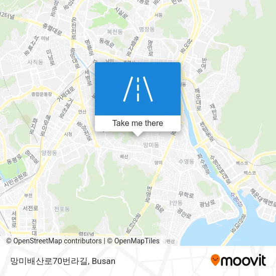 망미배산로70번라길 map