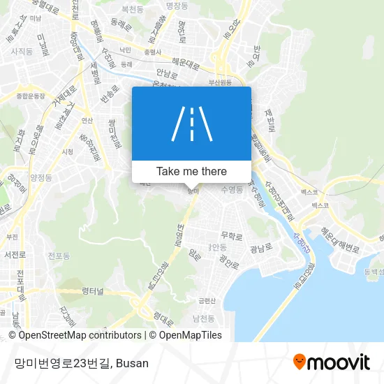 망미번영로23번길 map