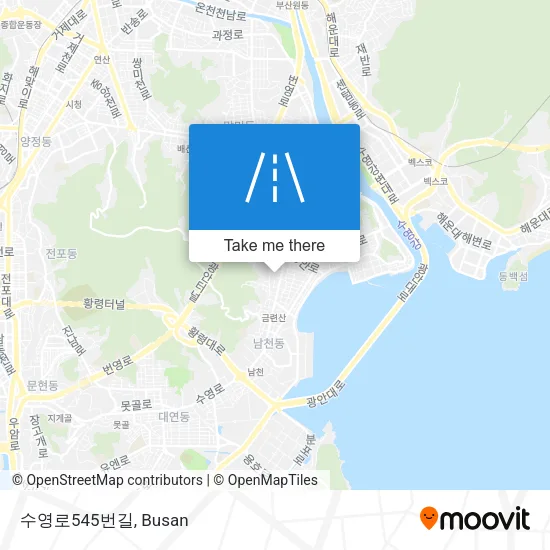 수영로545번길 map