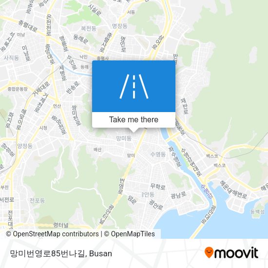 망미번영로85번나길 map