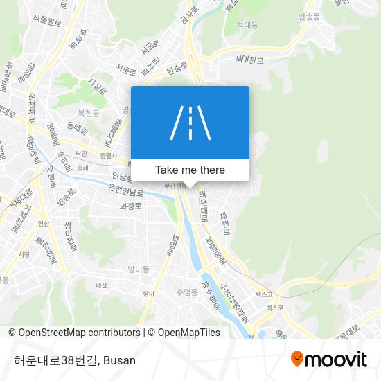 해운대로38번길 map