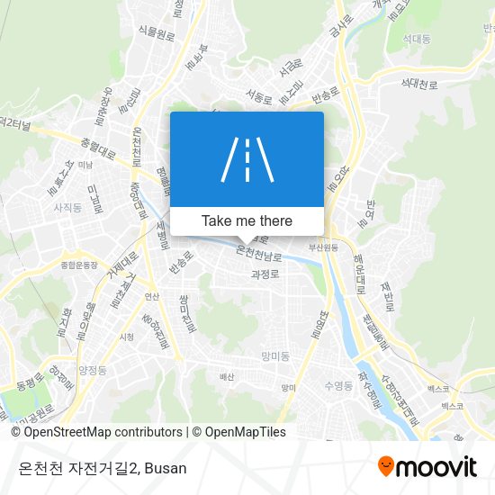 온천천 자전거길2 map