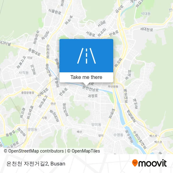 온천천 자전거길2 map