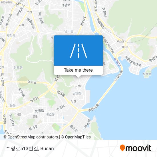 수영로513번길 map