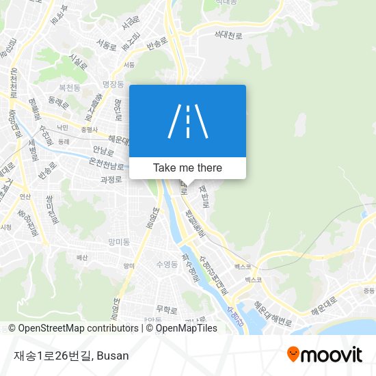 재송1로26번길 map