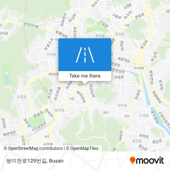 쌍미천로129번길 map