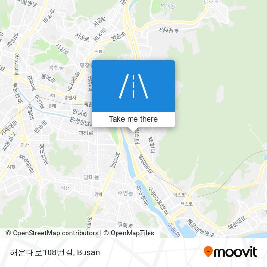 해운대로108번길 map