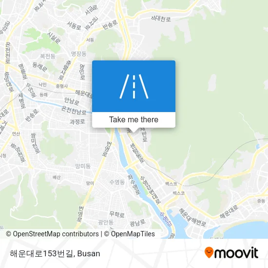 해운대로153번길 map