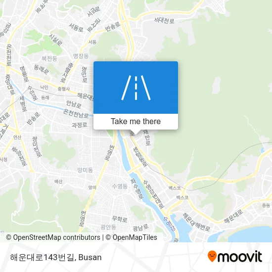 해운대로143번길 map