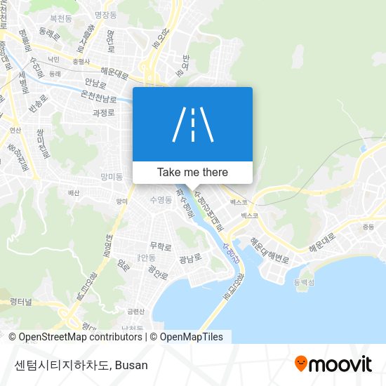 센텀시티지하차도 map