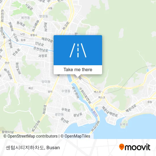 센텀시티지하차도 map