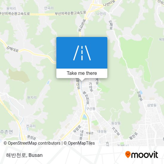 해반천로 map