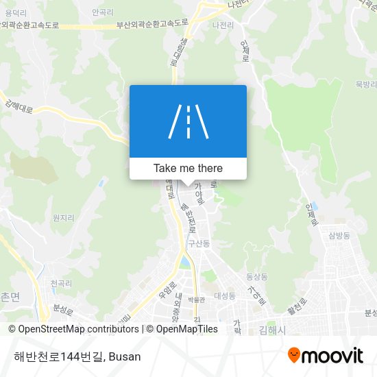 해반천로144번길 map