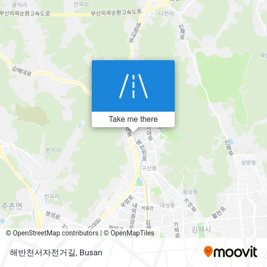 해반천서자전거길 map