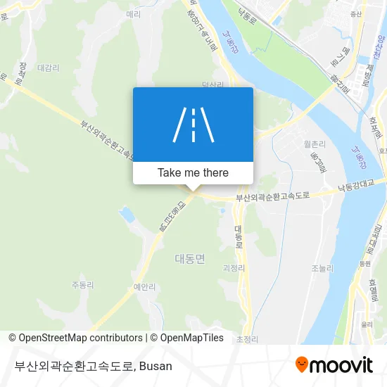 부산외곽순환고속도로 map