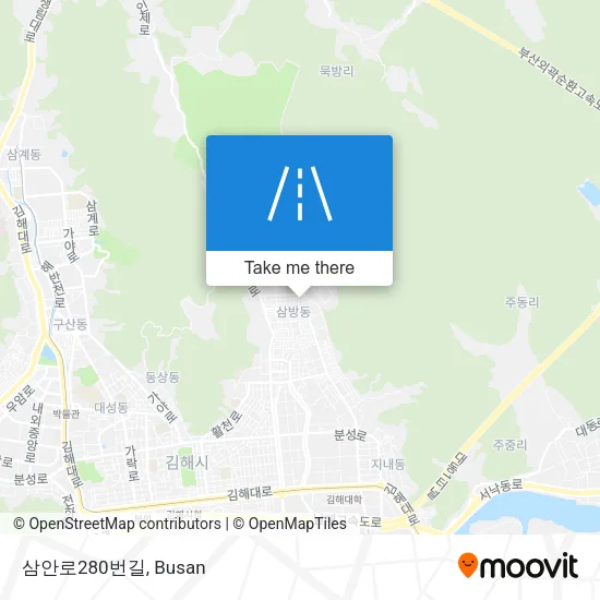 삼안로280번길 map