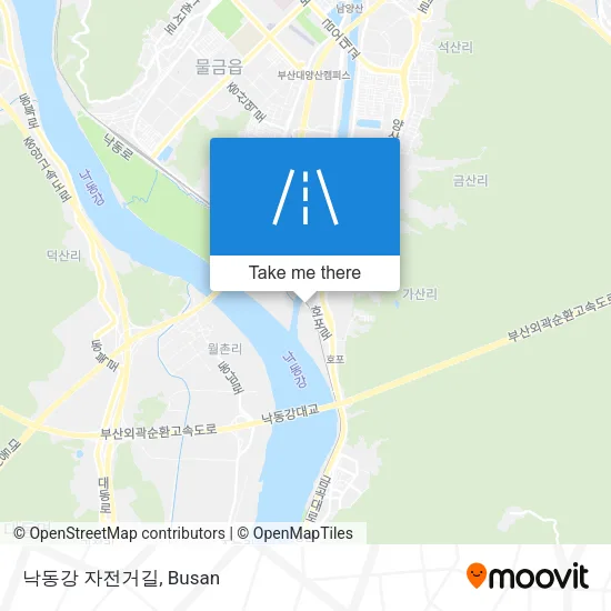 낙동강 자전거길 map