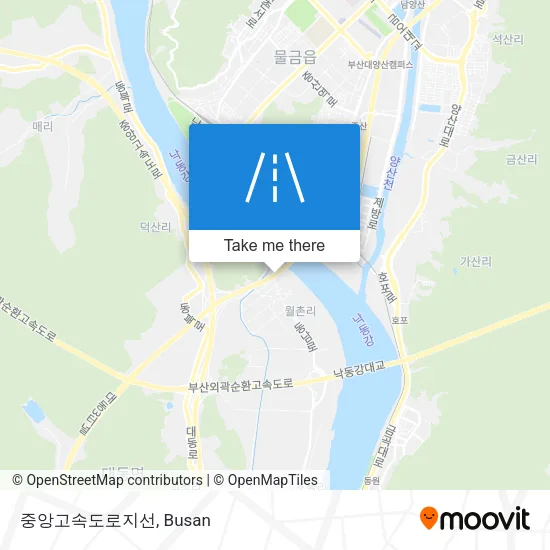 중앙고속도로지선 map