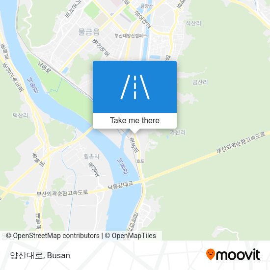 양산대로 map