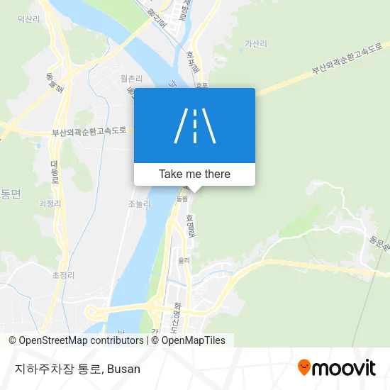 지하주차장 통로 map