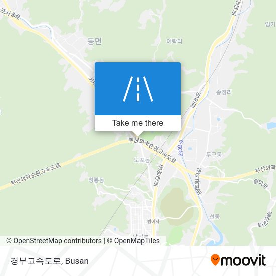경부고속도로 map