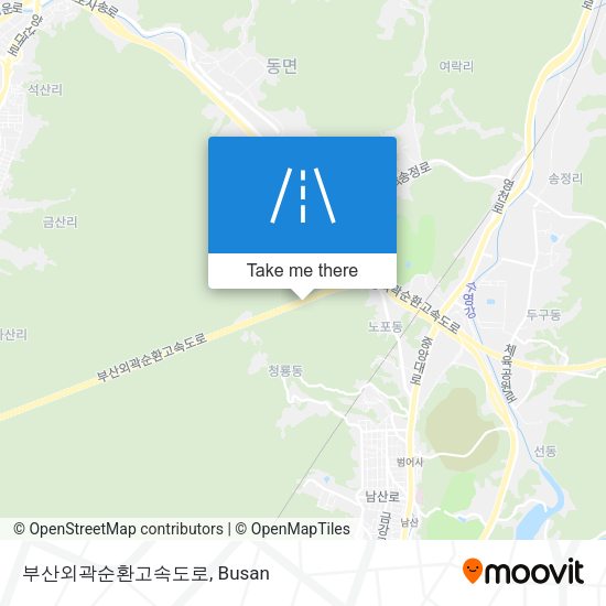부산외곽순환고속도로 map