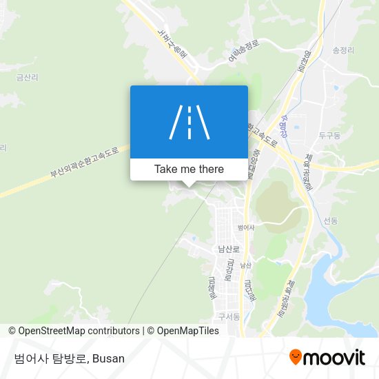 범어사 탐방로 map