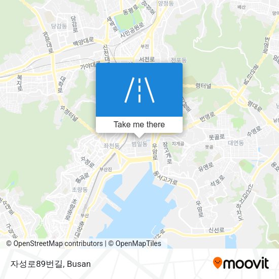 자성로89번길 map