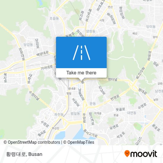 황령대로 map