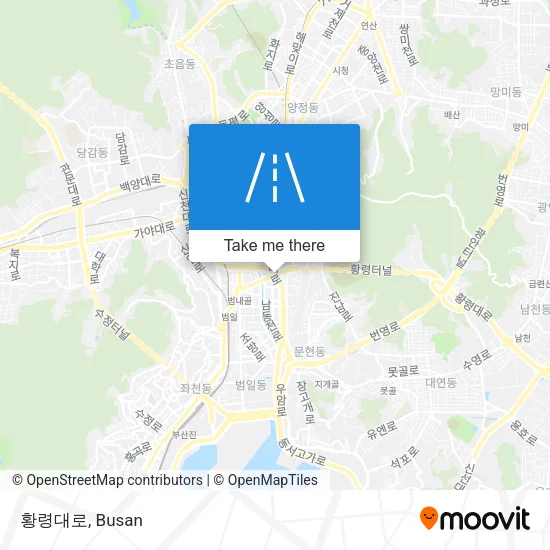 황령대로 map