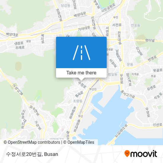 수정서로20번길 map