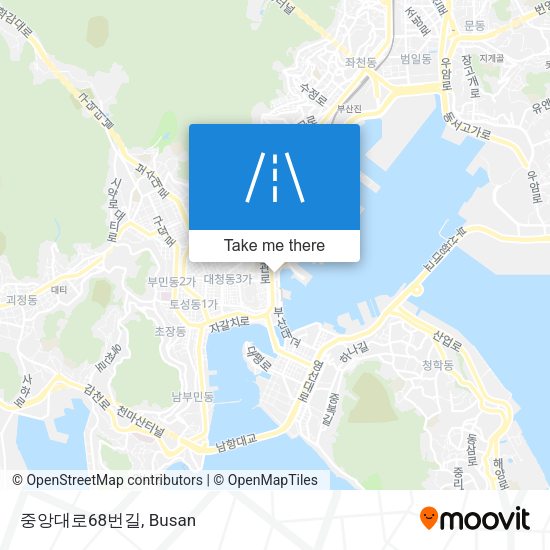 중앙대로68번길 map