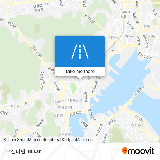 부산터널 map