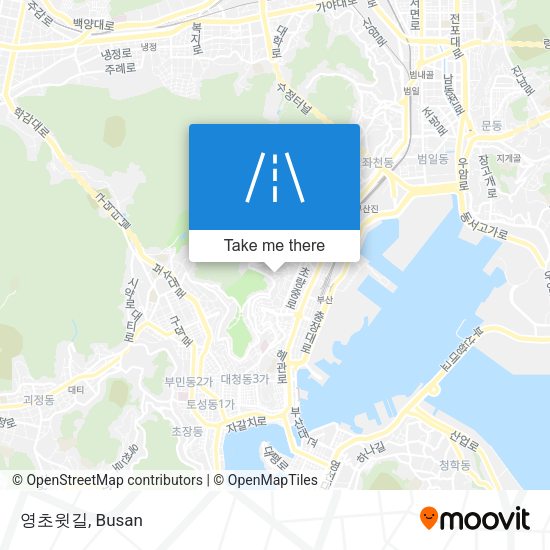 영초윗길 map