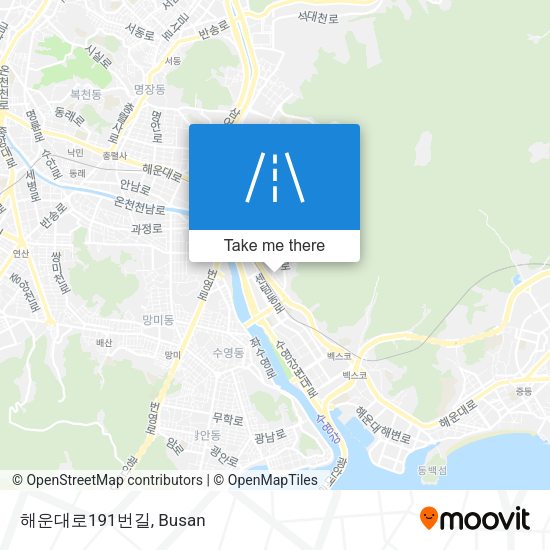 해운대로191번길 map